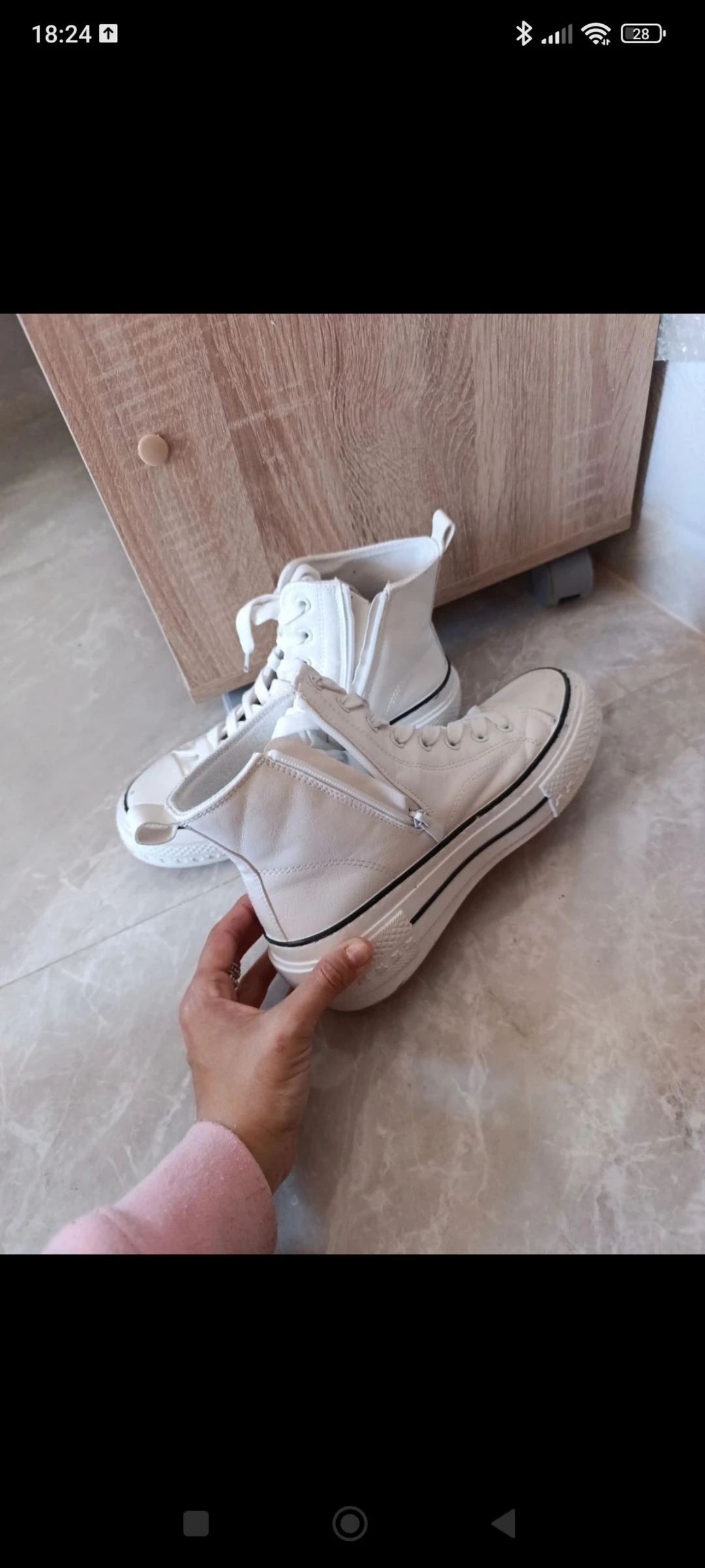 Tênis bota branco tamanho 40 – photo 2